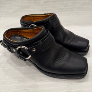 Frye Harness Mule, Black, Size 7
